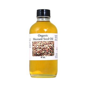 Organic Mustard Seed Oil - 4 oz. image 0