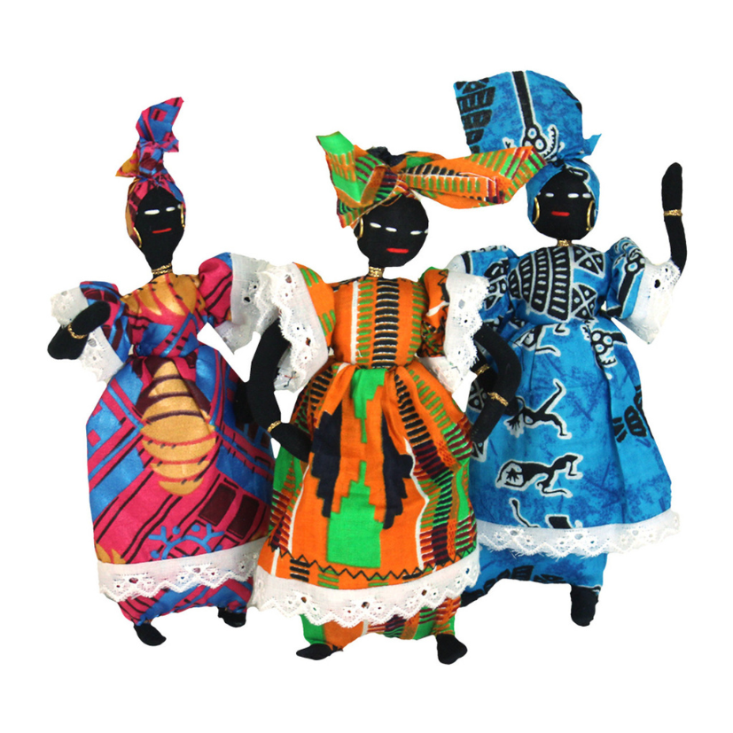 AFRICAN CLOTH DOLL: SMALL (0.3LBS) image 0