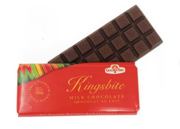 “Mother’s Day Promo” 100g ( Big Size) Golden Tree Milk Chocolate Kingsbite – 40% Ghana Cocoa image 1