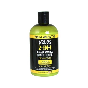 Arlo's: Vanilla & Sandalwood 2-IN1 Pro-Growth Beard Wash & Conditioner - 12 oz. image 0
