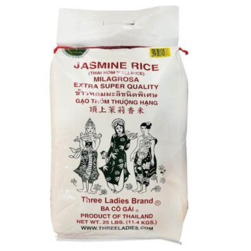 THREE LADIES JASMINE RICE 25LBS (25.0LBS) image 0