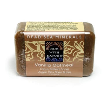 Dead Sea Minerals: Vanilla Oatmeal Shea/Argan Soap - 7 oz. image 0