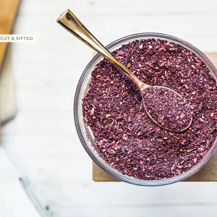 Dried Hibiscus Flower Cut & Sifted (Hibiscus rosa-sinensis) | Herbal Tea | Kosher Certified | Raw, Vegan, Non GMO & Gluten Free | USDA Certified | Origin - India image 5