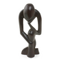THINKER STATUE SENEGAL - DARK BROWN (0.6LBS) image 0