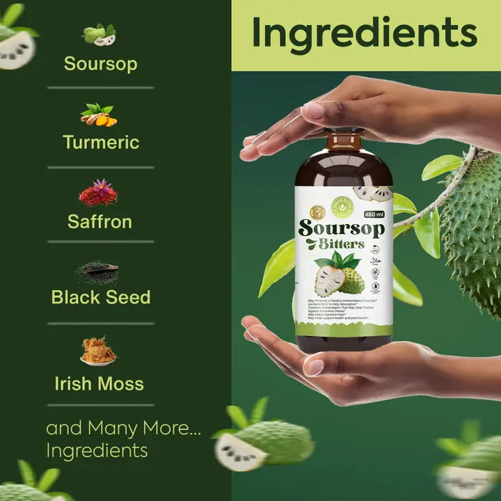 Soursop Living Bitters 480 Mls image 2