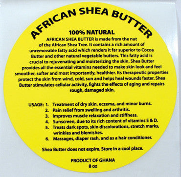 7 oz. Shea Butter Labels: Set Of 12 image 0