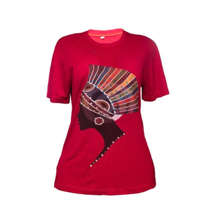 Ebony Empress(Black Tee with Full-Head Braided Queen) image 0