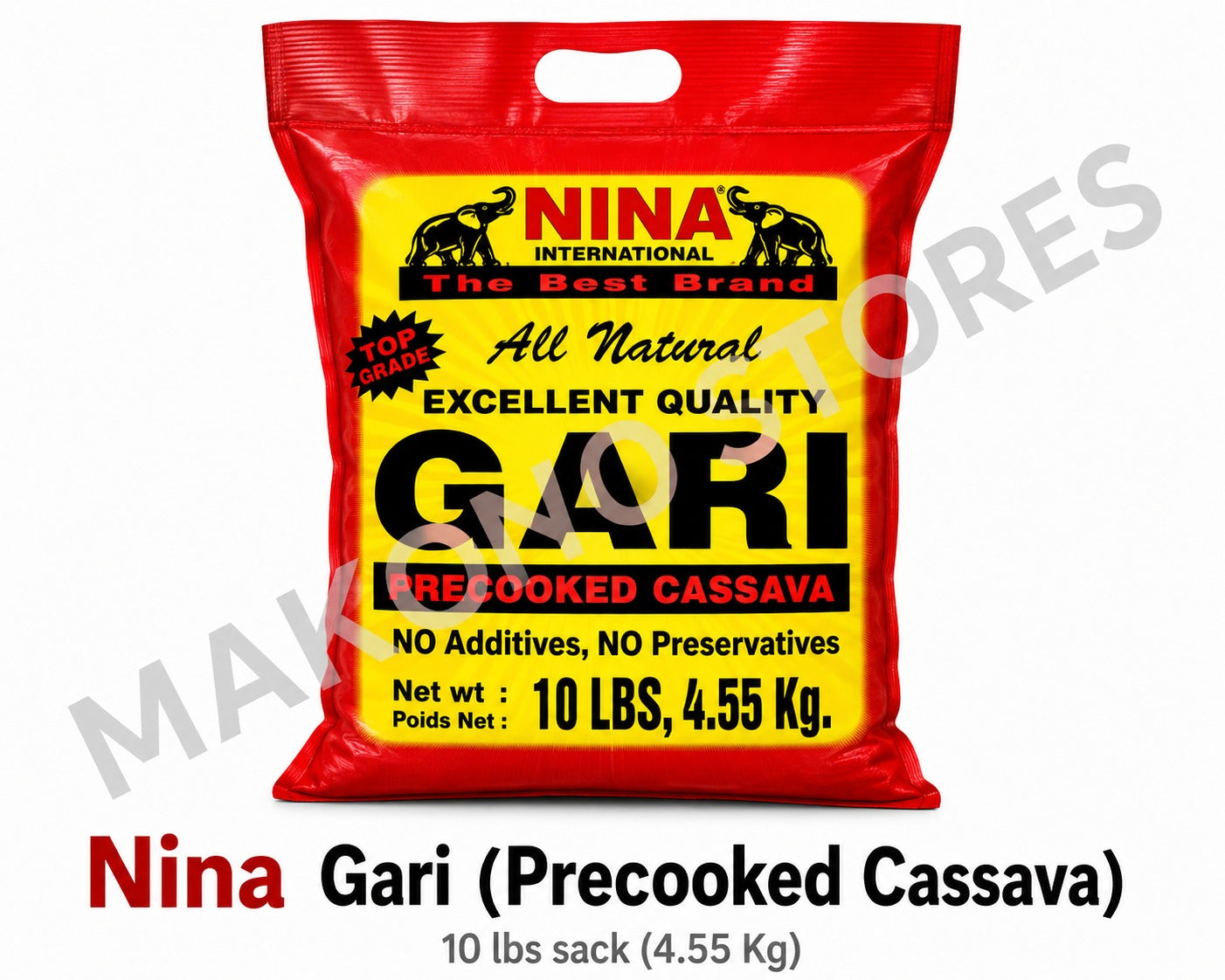 Nina Gari (Precooked Cassava) 10 lbs sack image 0