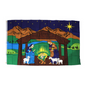 NATIVITY SCENE FLAG (3' X 5') (0.3LBS) image 0