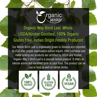 Organic Birch Leaf Whole - Usda Certified | Origin - Albania image 2