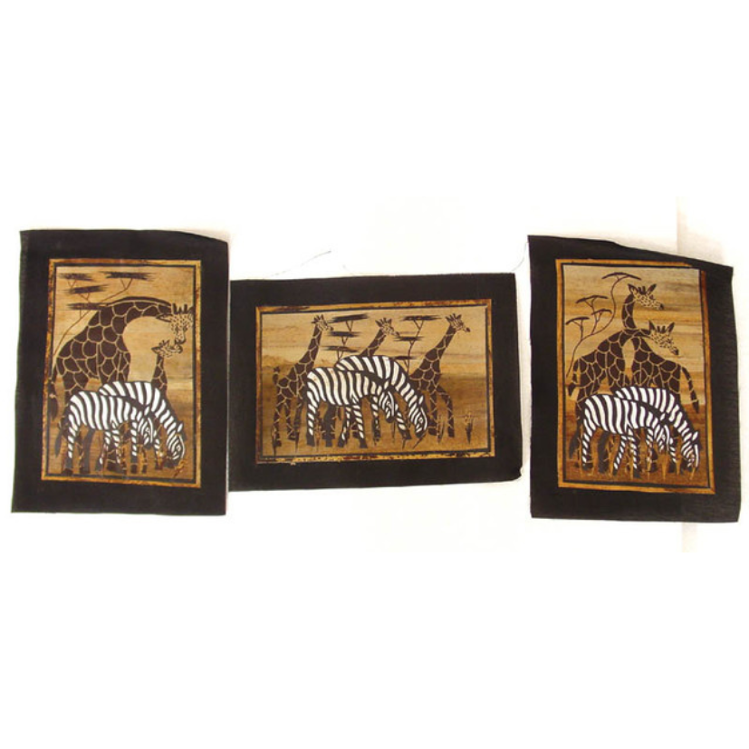 BANANA LEAF PAINTING (0.03LBS) - MIXED ANIMAL image