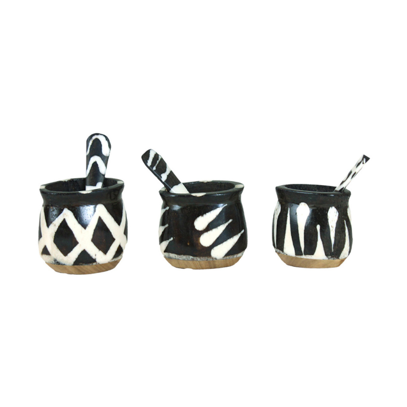 CAMEL BONE & WOOD SPICE CUP: ASSORTED image 0
