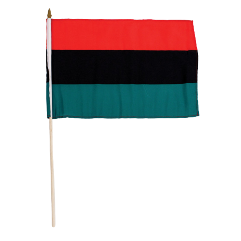 12X18" AFRICAN AMERICAN STICK FLAG (0.08LBS) - NO FLAG image
