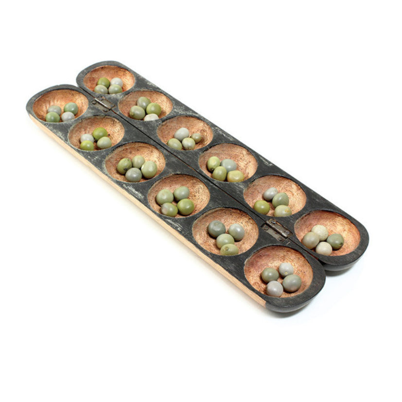 TRADITIONAL AFRICAN AWALE GAME (1.1LBS) image 0