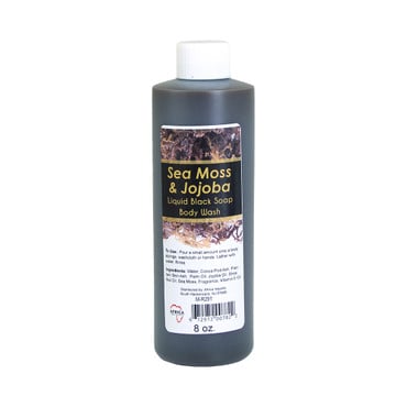 Sea Moss & Jojoba Liquid Black Soap Body Wash - 8 oz. image 0