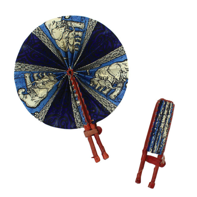 ELEPHANT FAMILY FOLDING FAN (0.19LBS) image 0