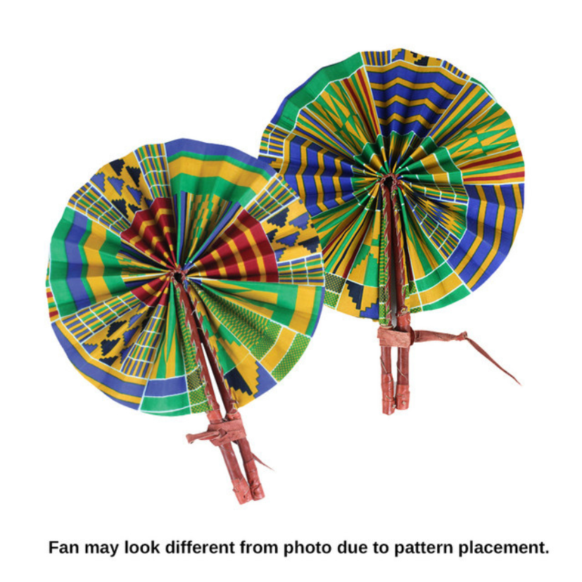 KENTE FOLDING FAN: PRINT A (0.18LBS) image 0