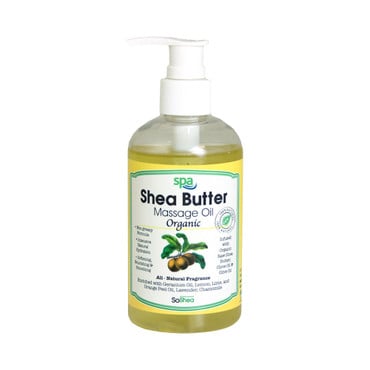Shea Butter Massage Oil - 8 OZ image 0