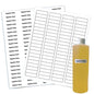 10 Sheets Of WHITE Labels - ½" x 1¾" image 0