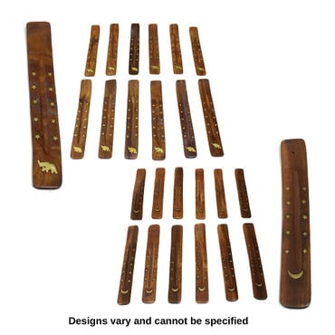 Set Of 12 Wooden Incense Burners image 0