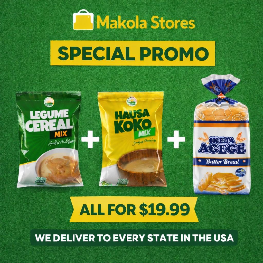 African Breakfast  Combo! Agege Bread, Tom Brown, Hausa Koko image 0