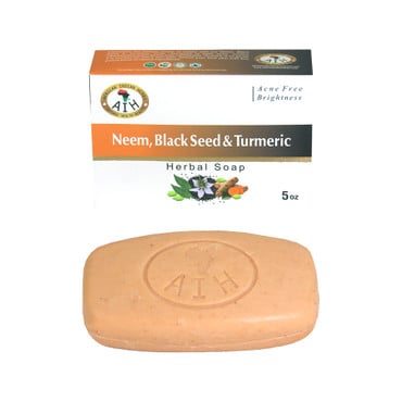 African Indian Herbs (AIH): Neem Black Seed Soap - 5 oz. image 0