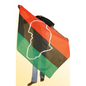 3' X 5' AFRICAN AMERICAN FLAG (0.13LBS) - MAP image