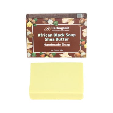 Herboganic: Handmade African Black Soap with Shea Butter image 0