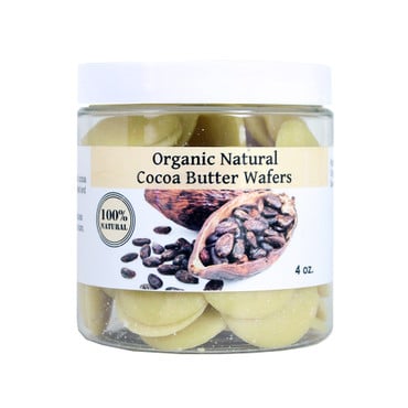 Organic Natural Cocoa Butter Wafers - 4 oz. image 0