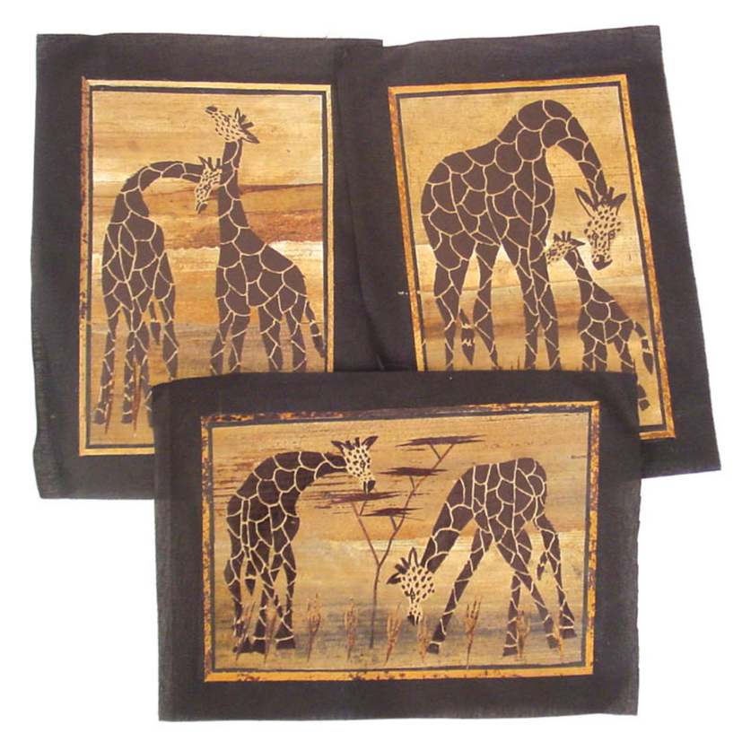BANANA LEAF PAINTING (0.03LBS) - GIRAFFE image