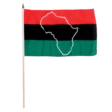 12X18" AFRICAN AMERICAN STICK FLAG (0.08LBS) - FLAG image