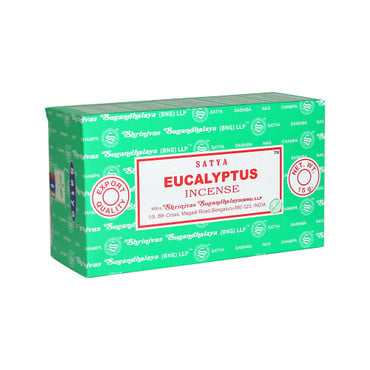 Satya: Eucalyptus Incense - 15g (12-Pack Box) image 0