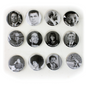 SET OF 12 BLACK PRIDE BUTTONS (0.31LBS) image 0