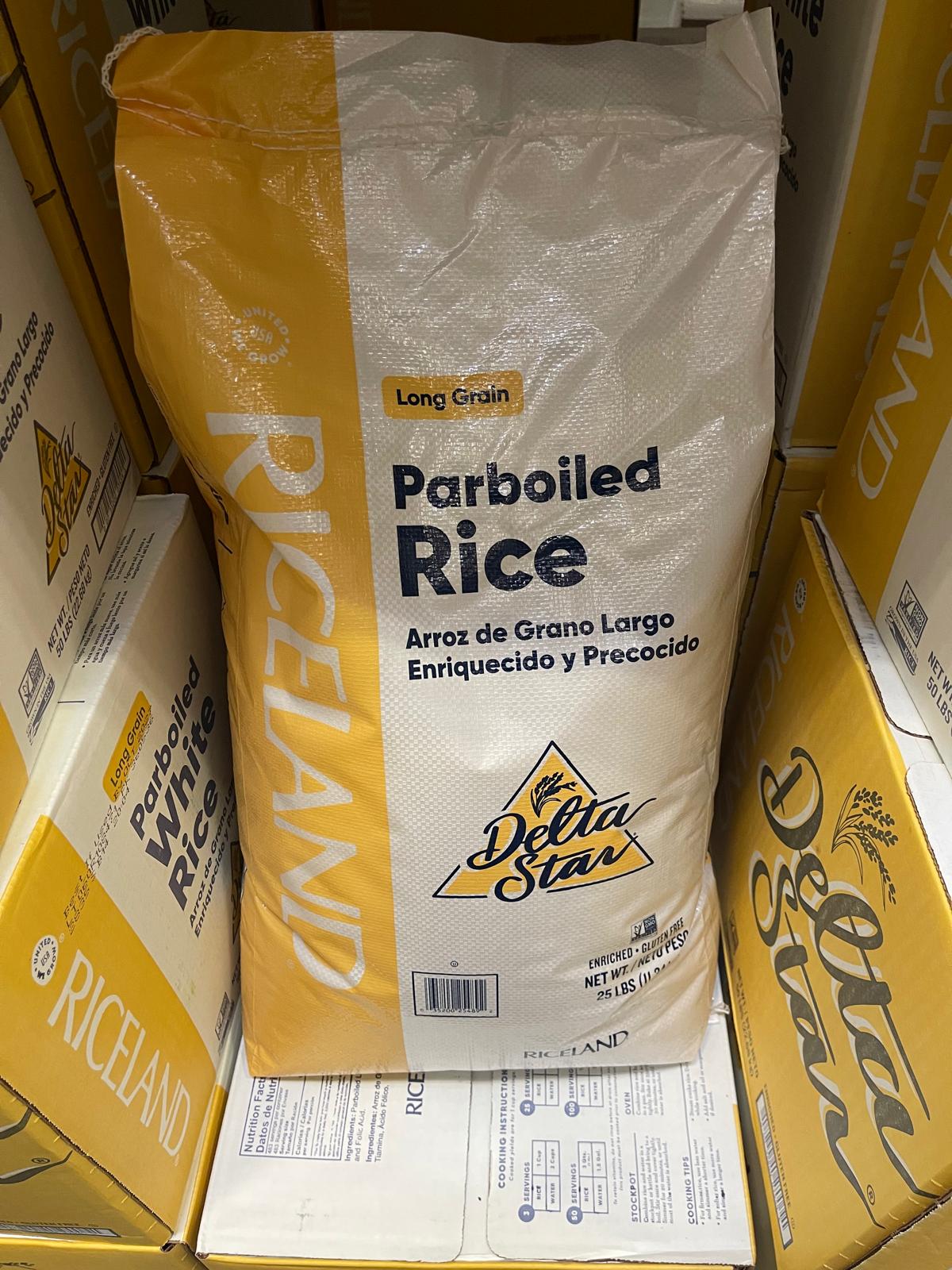 DELTA PARBOILED RICE (25.0 LBS) image 0