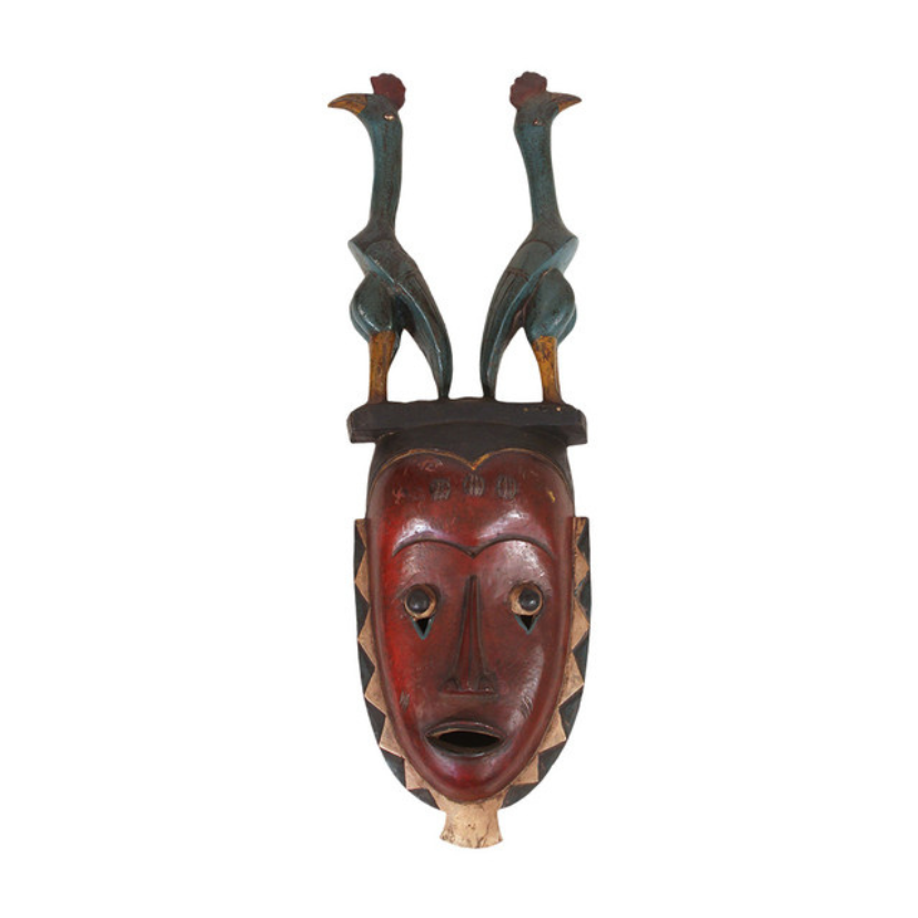 EXTRA LARGE IVORIAN GURU MASK - 25-35" (0.5LBS) - STYLE 2 image