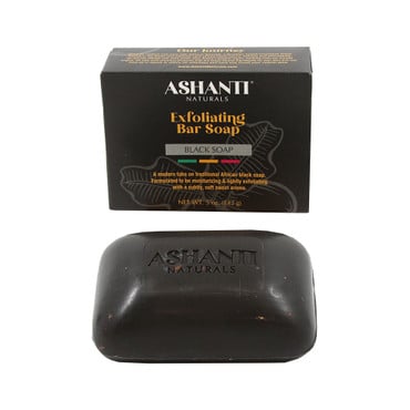 ASHANTI NATURALS: Black Soap Exfoliating Bar Soap - 5 oz. image 0