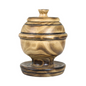 RUSTIC WOODEN SUGAR BOWL image 0