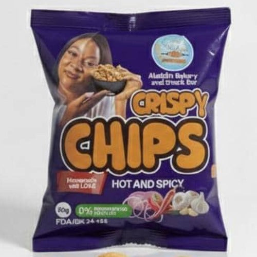 Crispy Chips Hot and Spicy – One Strip (10 pieces) 30g each image 0