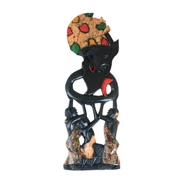 "WOMEN HOLDING AFRICA" - WALL PLAQUE: LG (2.6LBS) image 1