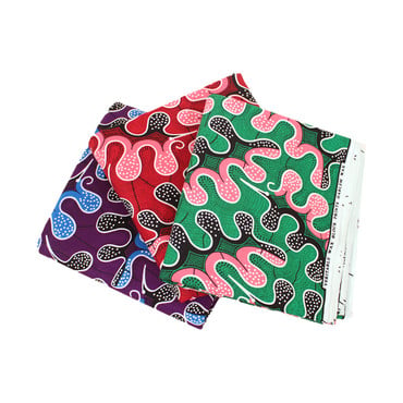 African Wave Print Fabric 12 Yards image 0