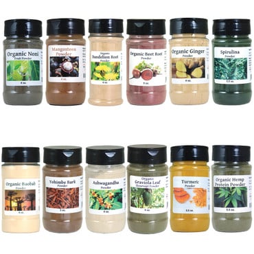 Set Of 12 Herbal Healing Powders image 0
