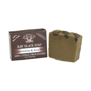 Raw Black Soap Discoloration & Acne Soap - 6 oz. image 0