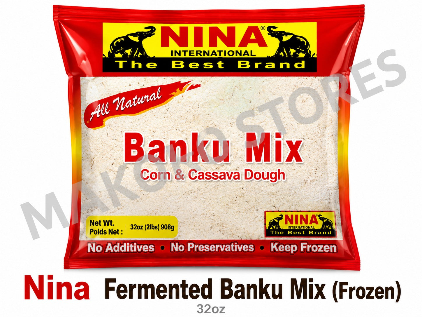 Nina Fermented Banku Mix (Frozen) 32oz image 0