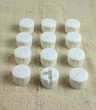 Set Of 12 Flip-Top Spout Caps image 0