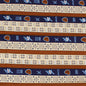 Natural/Brown/Blue Striped Fabric: 6 Yds image 0