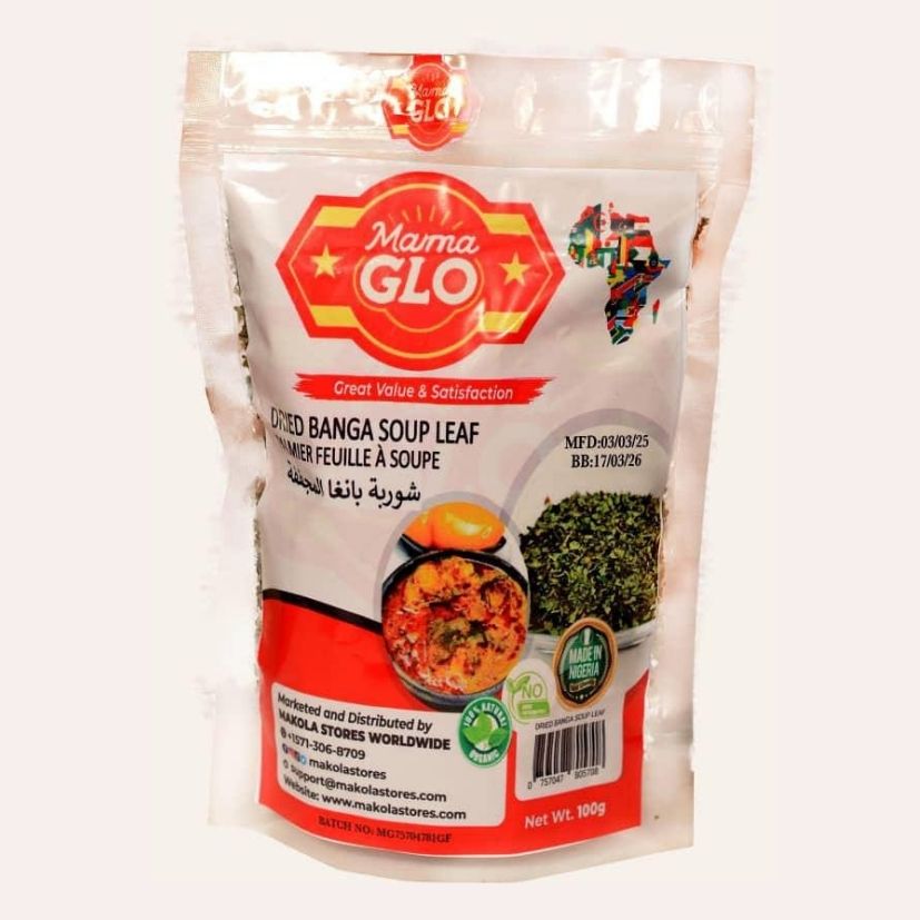 Mama Glo - Dried Banaga Soup Leaf (100g) image 0