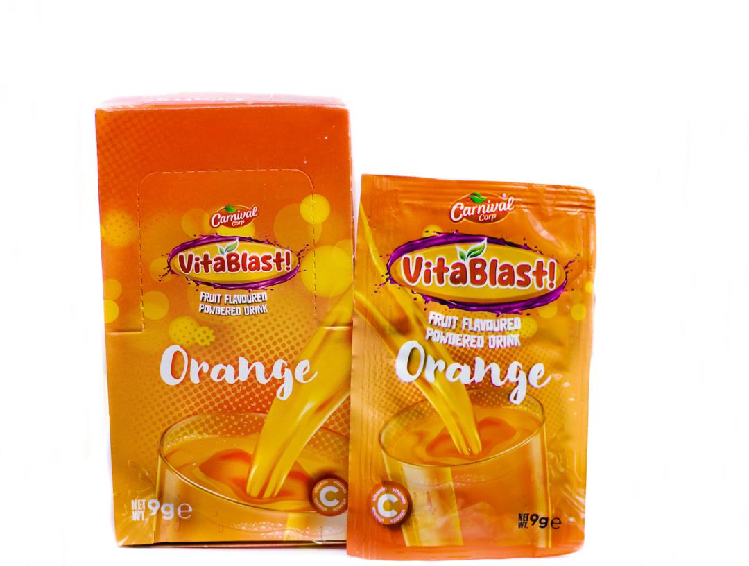 VitaBlast Orange Fruit Flavored Powdered Drink image 0