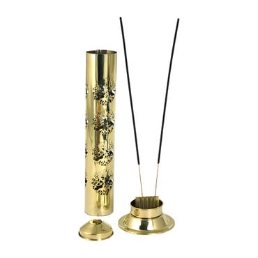 Tree Of Life Brass Incense Tower image 0