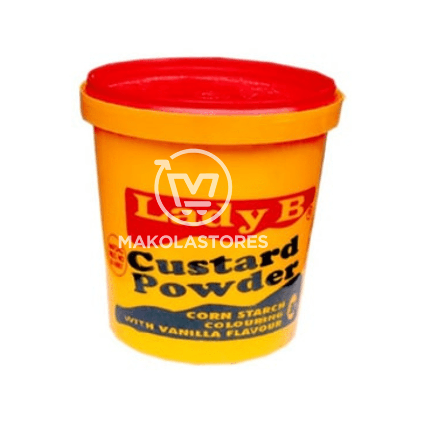 LADY B CUSTARD POWDER - CORN STARCH COLOURING WITH VANILLA FLAVOUR - 2KG (4.41LBS) image 0