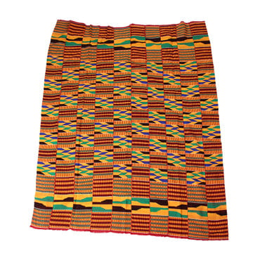 Kente Print Hand Woven Cloth image 0